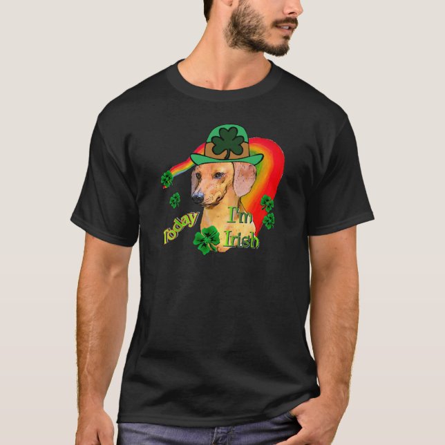 Camiseta Dachshund St Patricks (Anverso)