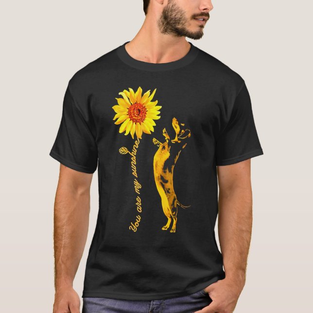 Camiseta Dachshund Sunshine Funny For Man Woman (Anverso)
