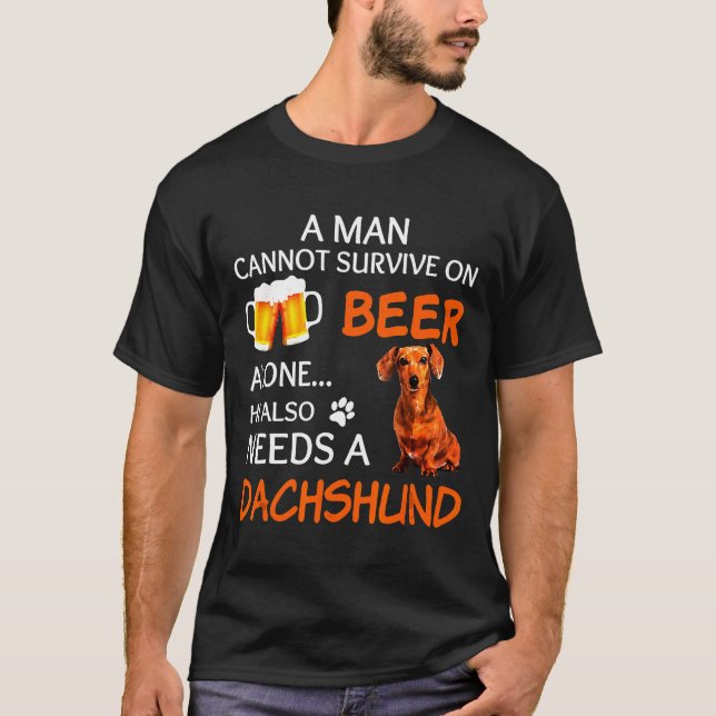 Camiseta Dachshund también (Anverso)
