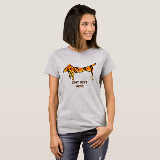 Camiseta Dachshund Tiger, editar texto
