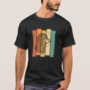 Camiseta Dachshund Tribal de Perro Retro Wiener - Luna Vint