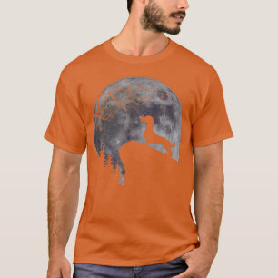 Camiseta Dachshund Under Moon Halloween Dog Lovers