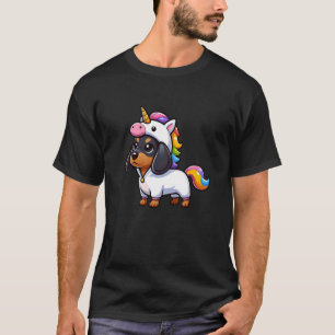Camiseta Dachshund Unicorn Perro Gracioso Creatividad mitol