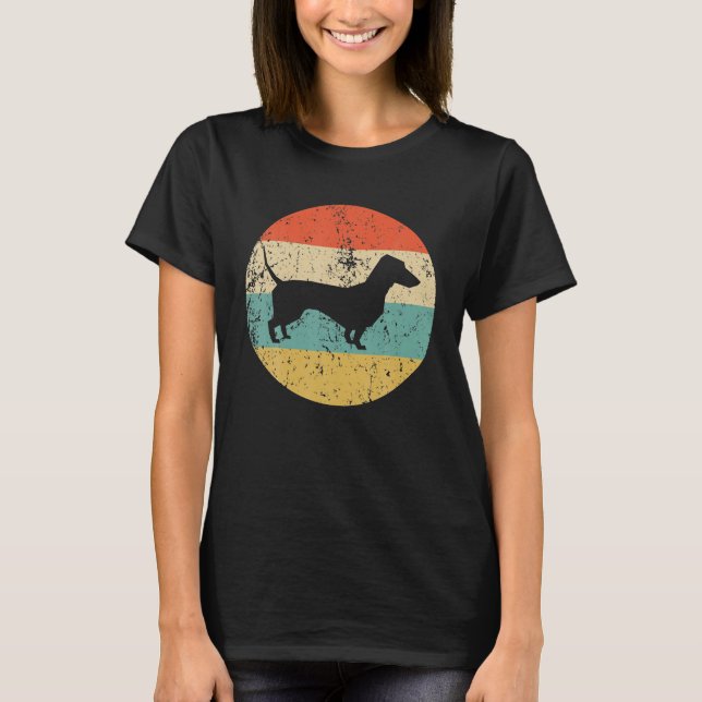 Camiseta Dachshund Vintage Retro Dachshund Dog (Anverso)