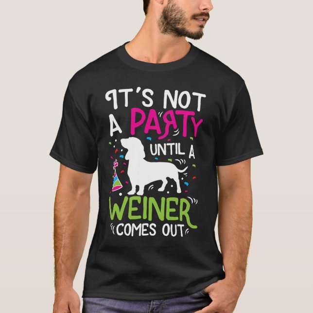 Camiseta Dachshund Weiner Dog Funny (Anverso)