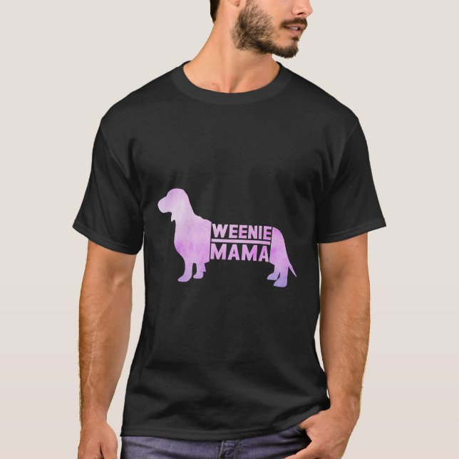 Camiseta Dachshund Weiner Mom (Anverso)