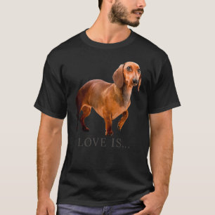 Camiseta Dachshund Weiner Perro Mamá Papá Ama Doxie Puppy C