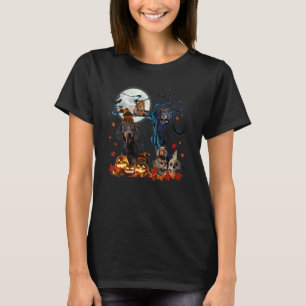 Camiseta Dachshund Weiner Sausage espeluznante árbol de Hal