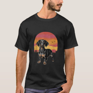 Camiseta Dachshund Wiener Dog Sunset Garden Nature Lover Ta