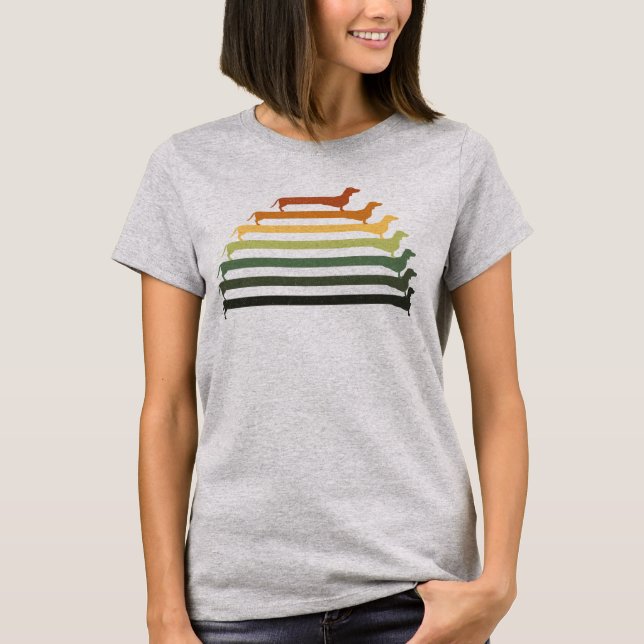 Camiseta Dachshund Wiener Dog Vintage (Anverso)