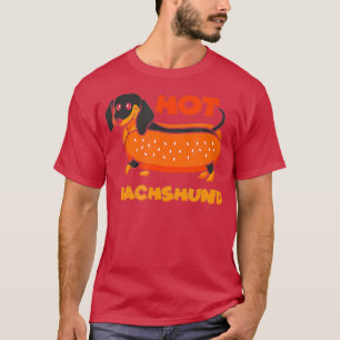 Camiseta Dachshund Wiener Hot Dog Bun divertido amante de l
