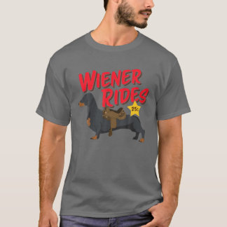 Camiseta Dachshund Wiener Rides Dog Lover