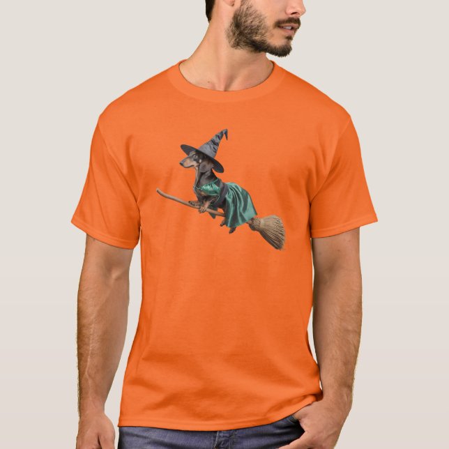 Camiseta Dachshund Witch (Anverso)