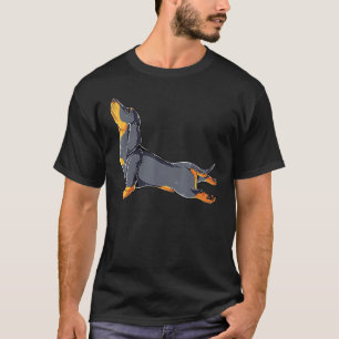 Camiseta Dachshund Yoga Namaste Spiritual Meditation Chakr