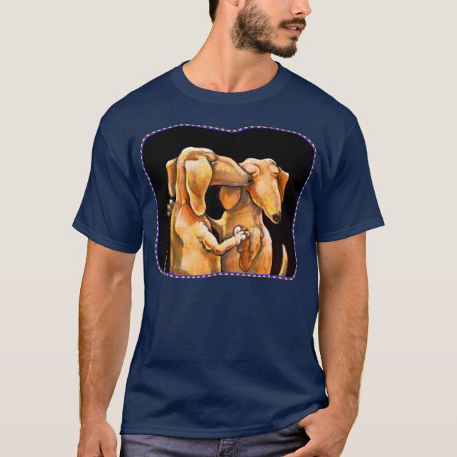 Camiseta Dachshunds del baile (Anverso)