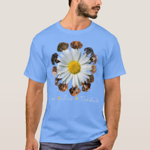Camiseta Dachshunds Perros Paz Amor Daisy Dachshunds Mamá 