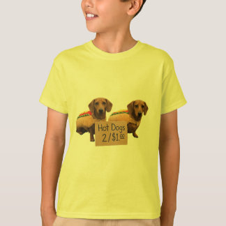 Camiseta Dachshunds vendidos como hot dogs