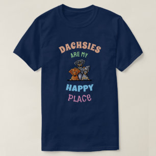 Camiseta Dachsies HAPPY KiniArt T-Shirt