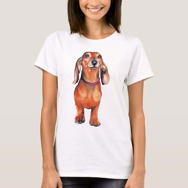 Camiseta Dachsund Red Doxie (Anverso)