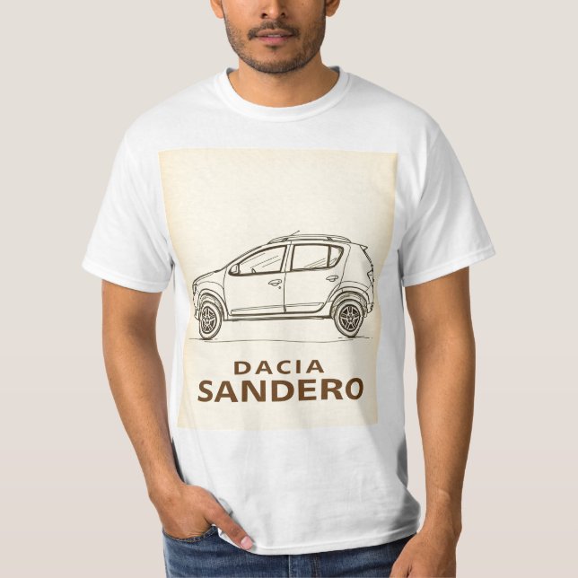 Camiseta Dacia Sandero: Simple, Smart, and Stylish (Anverso)