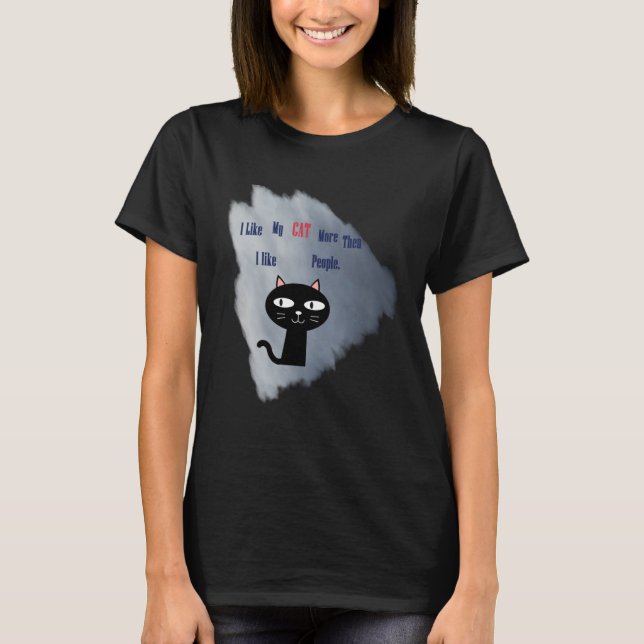 Camiseta Dad and Mom loves Cat (Anverso)