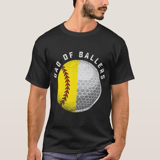 Camiseta Dad Ballers Divertido baile de softbol de golf de  (Anverso)
