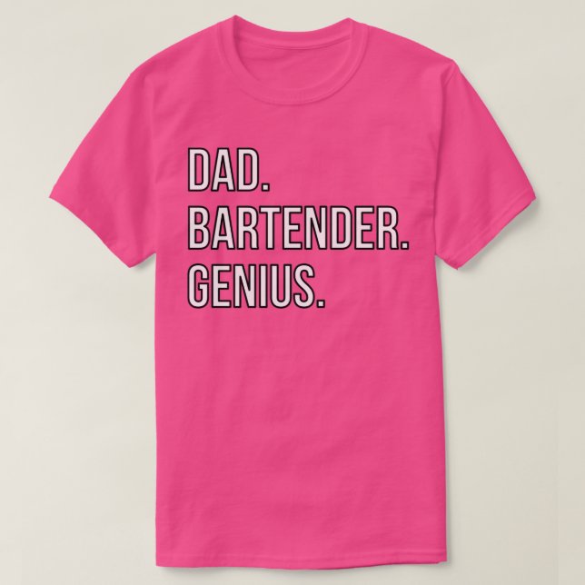 Camiseta Dad Bartender (Diseño del anverso)