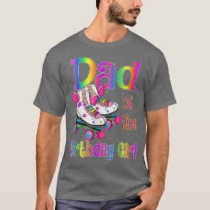 Camiseta Dad Birthday Rolling Skate Birthday Family Party 