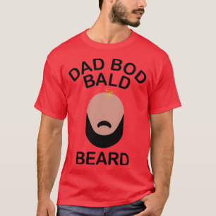 Camiseta Dad Bod Bald Beard