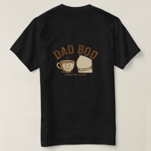 Camiseta Dad Bod con combustible de café