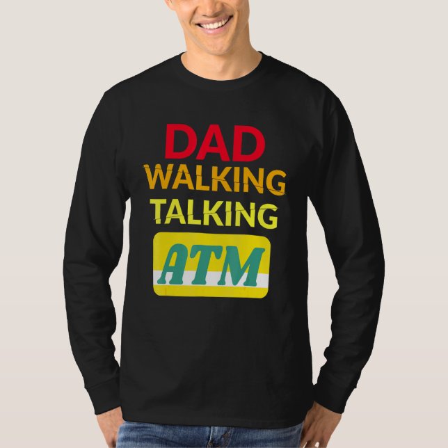 Camiseta Dad Bod Dad Walking Talking Atm (Anverso)