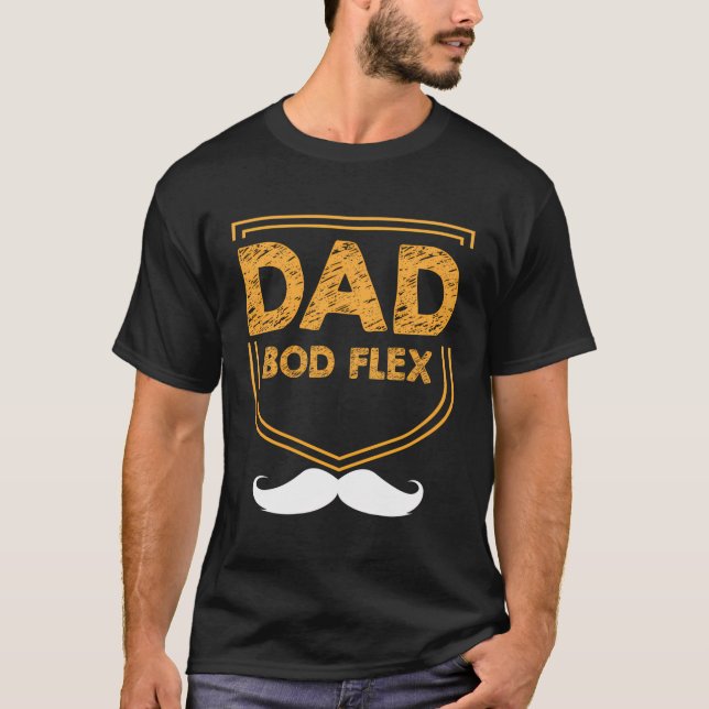 Camiseta Dad Bod Flex Fitness Estilo de vida Hábitos de sal (Anverso)