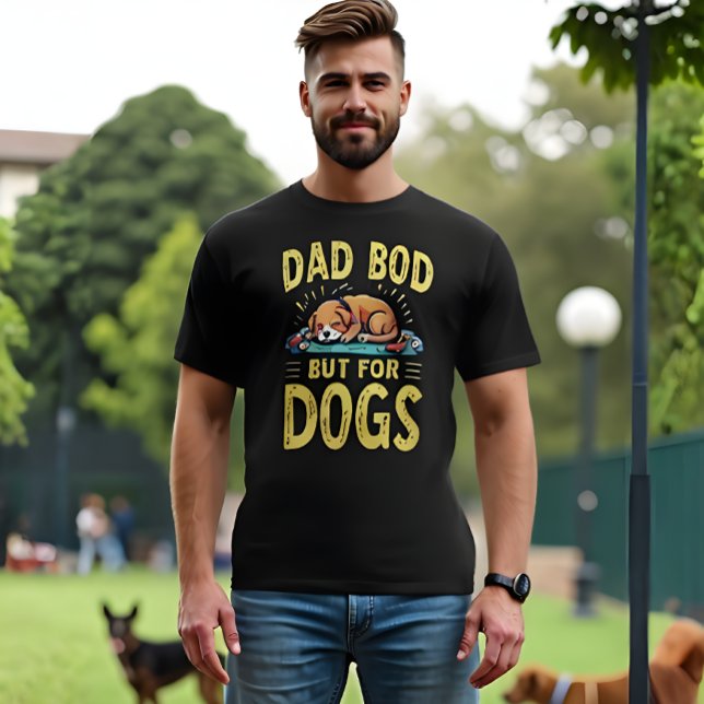 Camiseta DAD BOD pero para Dogs Fun Retro (Dad BOD but for Dogs funny Retro t-shirt. )