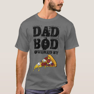 Camiseta Dad Bod Powered By Pizza Graphic Funny Dad Gifts T