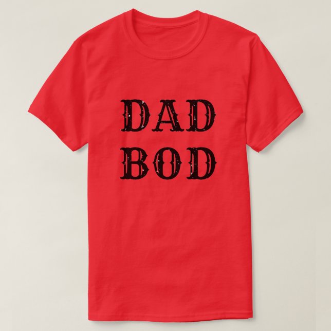 Camiseta Dad Bod Purpurina T-Shirt (Diseño del anverso)