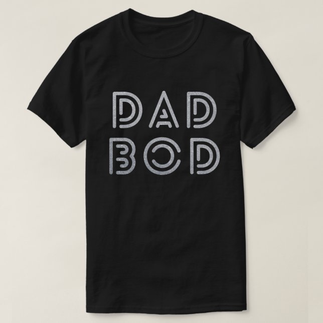 Camiseta Dad Bod Purpurina T-Shirt (Diseño del anverso)