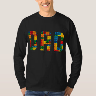 Camiseta Dad Brick Builder Funny Blocks Master Builder