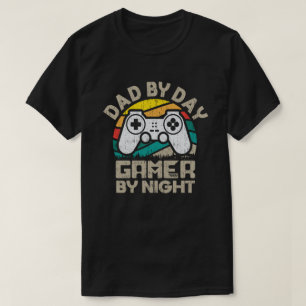 Camiseta Dad By Day Gamer By Night Video Gamer Regalos De J