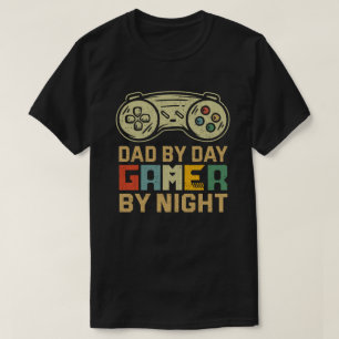 Camiseta Dad By Day Gamer By Night Video Gamer Regalos De J