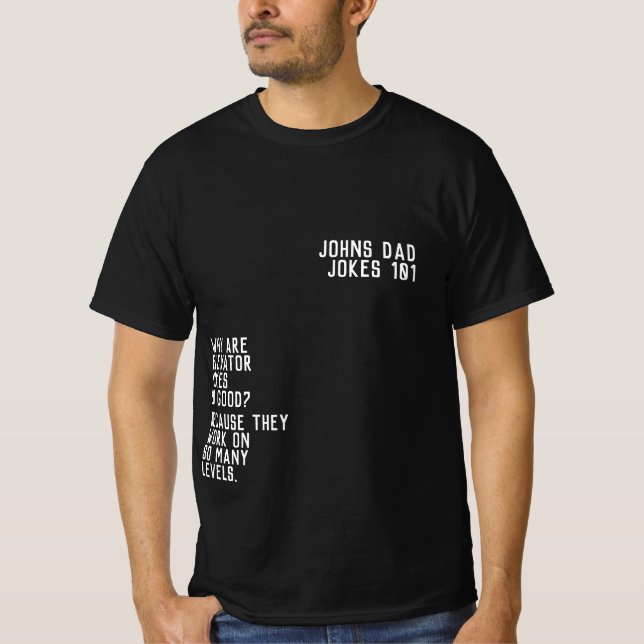 Camiseta DAD CHISTES 101 HOMBRE DE DIVERSIÓN EN EL Día del  (Anverso)