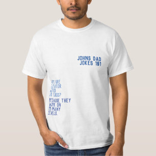 Camiseta DAD CHISTES 101 HOMBRE DIVERTIDO AZUL del Día del 