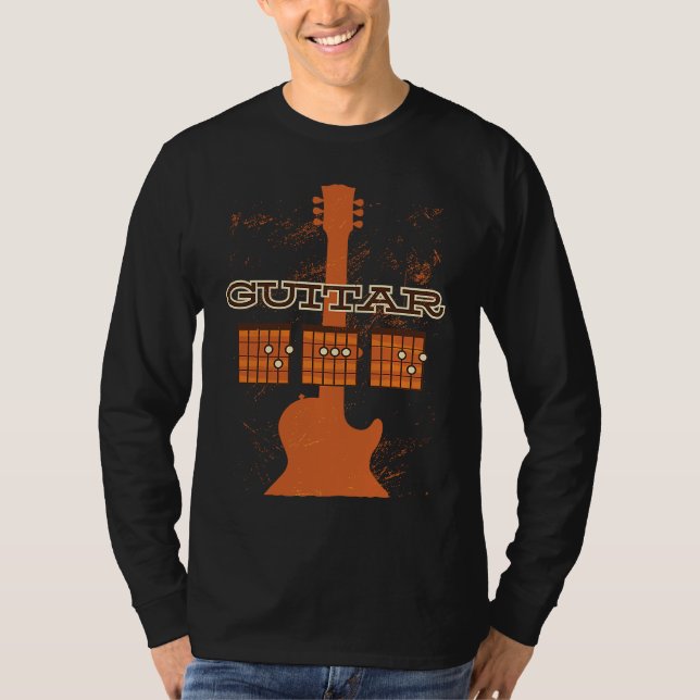 Camiseta Dad Chords Musician   guitarist dad daddy Chord fa (Anverso)