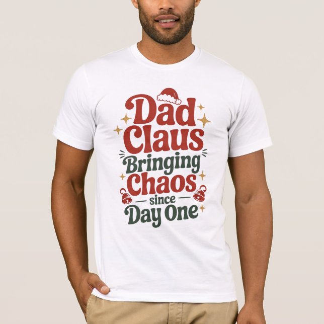 Camiseta Dad Claus Christmas Humor Tee (Anverso)