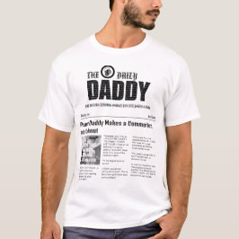 Camiseta 'Dad Daily News' , donde Punny Dads es noticia