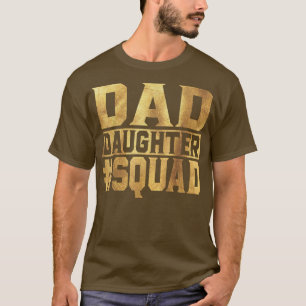 Camiseta Dad Daughter Squad Fathers Day Gift