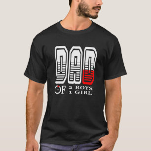 Camiseta DAD de 2 niños 1 padre chica o abuelo de 3 k