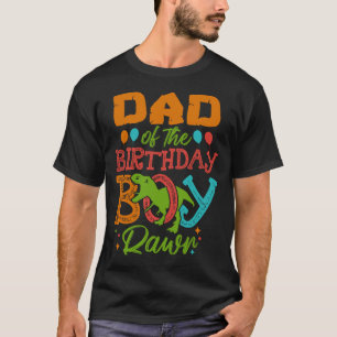 Camiseta DAD Del Niño De Cumpleaños Rawr Dinosaur