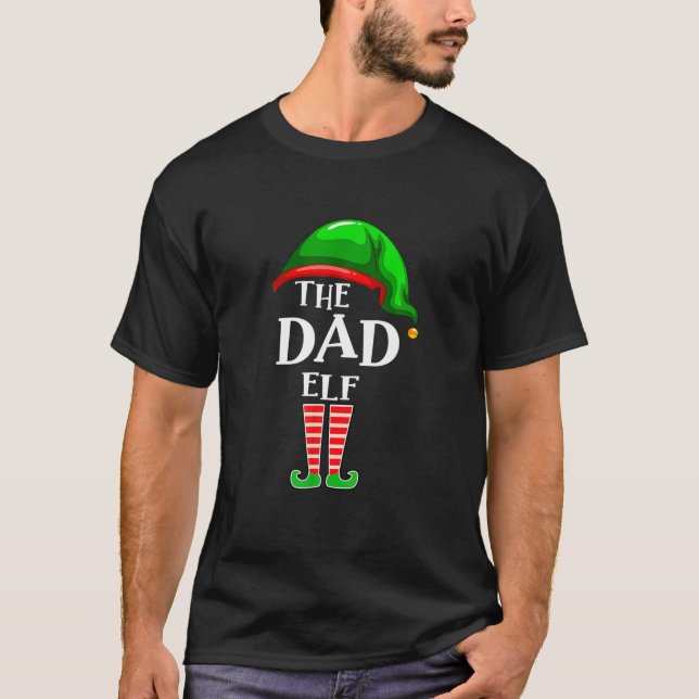 Camiseta Dad Elf Matando a Paja, Fiesta de Navidades divert (Anverso)