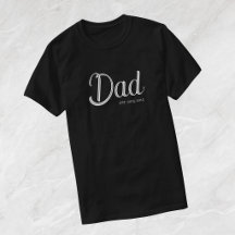 Camiseta Dad establecida con letra blanca