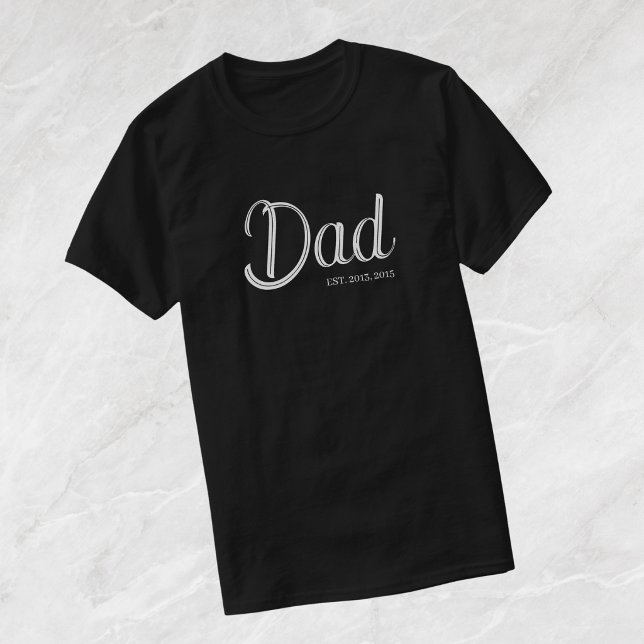 Camiseta Dad establecida con letra blanca (Subido por el creador)